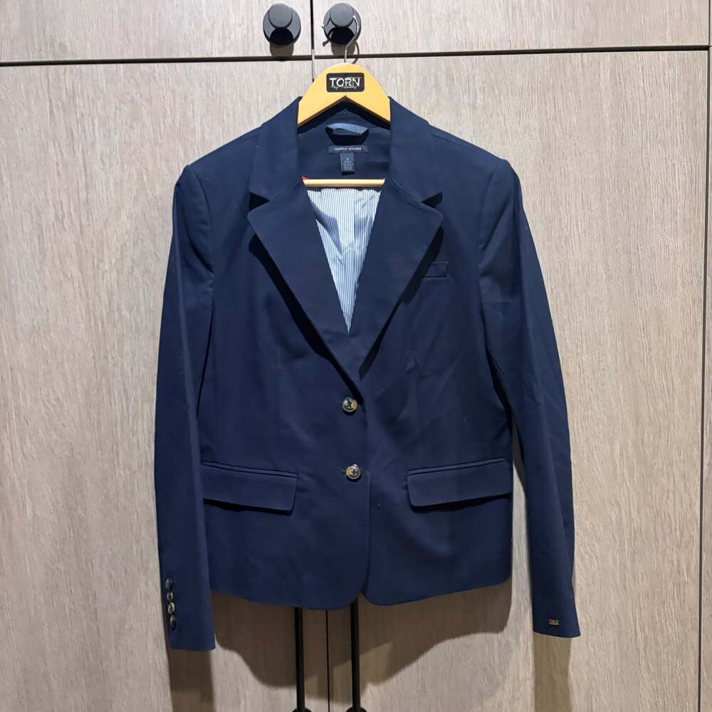 Tommy Hilfiger All American Prep Navy Blue Tailored Blazer – Size 14 - Picture 1 of 1